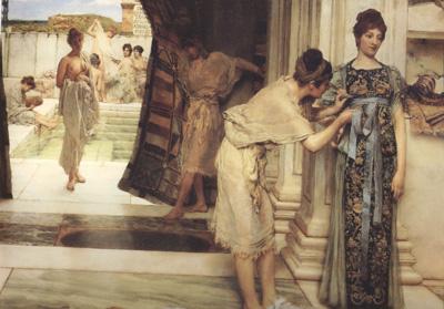 Alma-Tadema, Sir Lawrence The Frigidarium (mk24) oil painting image